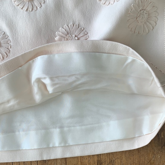 Valentino White Floral Silk Wool Mini Skirt - Picture 13 of 16